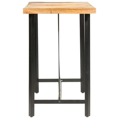 Mesa Alta De Cocina De Madera Maciza De Acacia 180x70x107 Cm_1