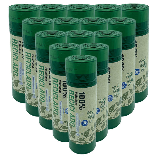 300 Bolsas De Basura Fabricadas Con Materiales Reciclados, Con Autocierre, 30l Capacidad Cada Una