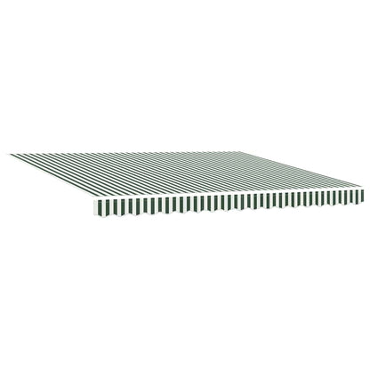 Toldo Retráctil Verde Y Blanco 400 X 300 Cm_3