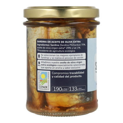 Sardinas en aceite de oliva ECO Planeta Huerto 190 g