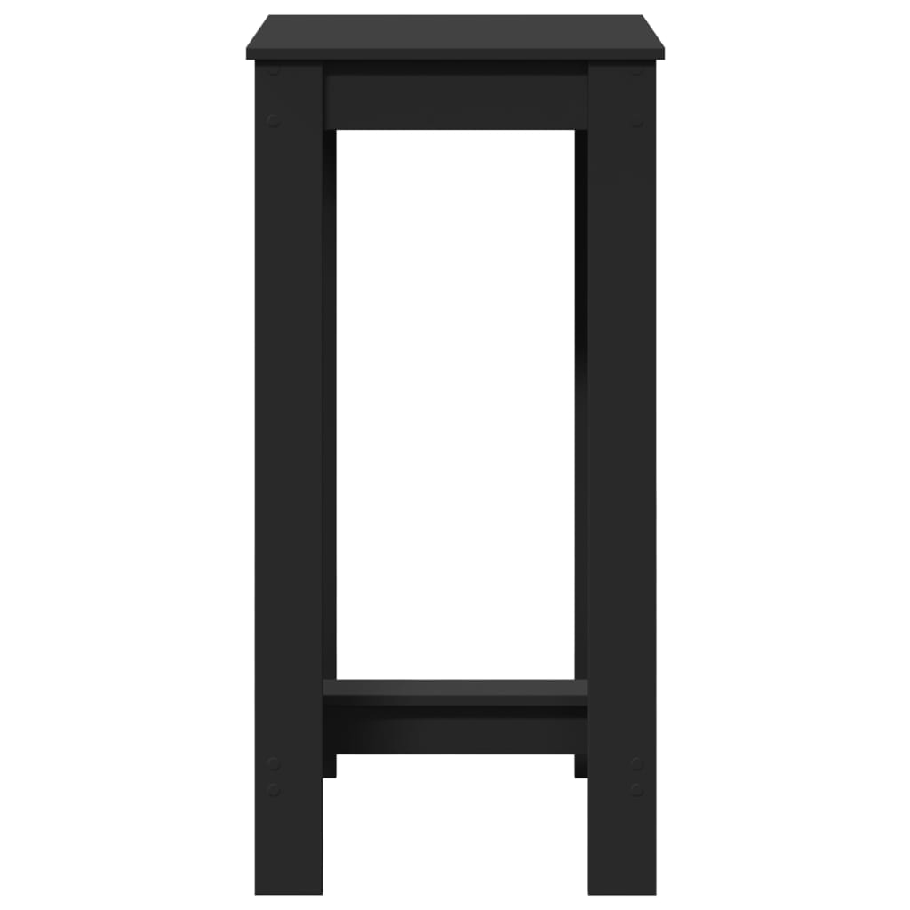 Mesa Alta De Bar Madera De Ingeniería Negra 51x50x103,5 Cm_2