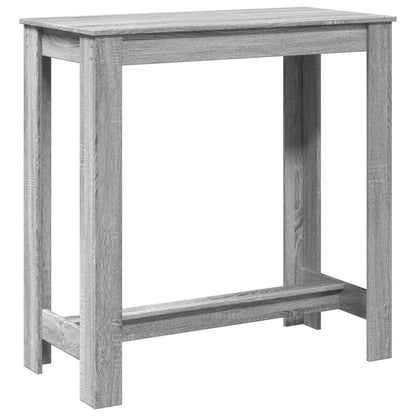 Mesa Alta De Bar Madera Ingeniería Gris Sonoma 102x50x103,5 Cm_0