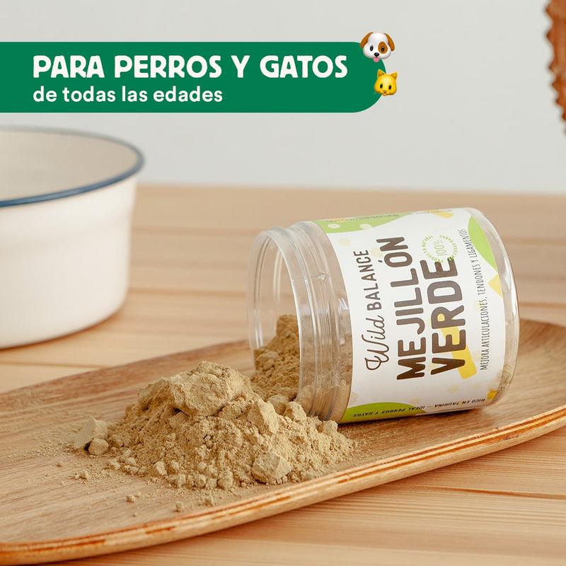 Mejillón de Labio Verde Suplemento natural para mascotas Wild Balance 100 g