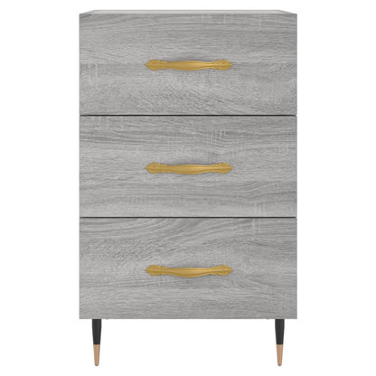 Mesita De Noche Madera De Ingeniería Gris Sonoma 40x40x66 Cm_3