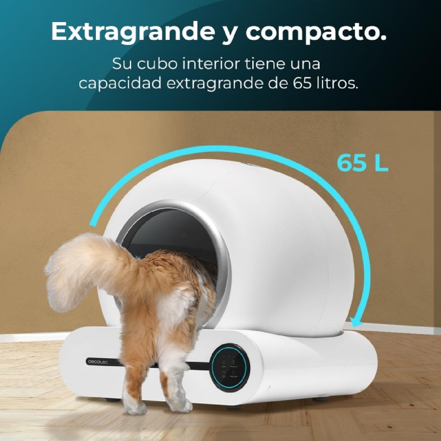 Arenero Con Autolimpieza Pumba 8000 Cleankitty Smart, Triple Sistema De Desodorización, Control Por Wifi Y Pantalla, Silencioso Y Seguro Con Sensor_2