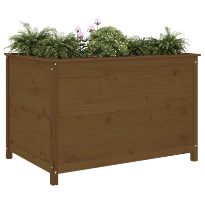 Arriate Elevado Jardín Madera Pino Marrón Miel 119,5x82,5x78 Cm_2