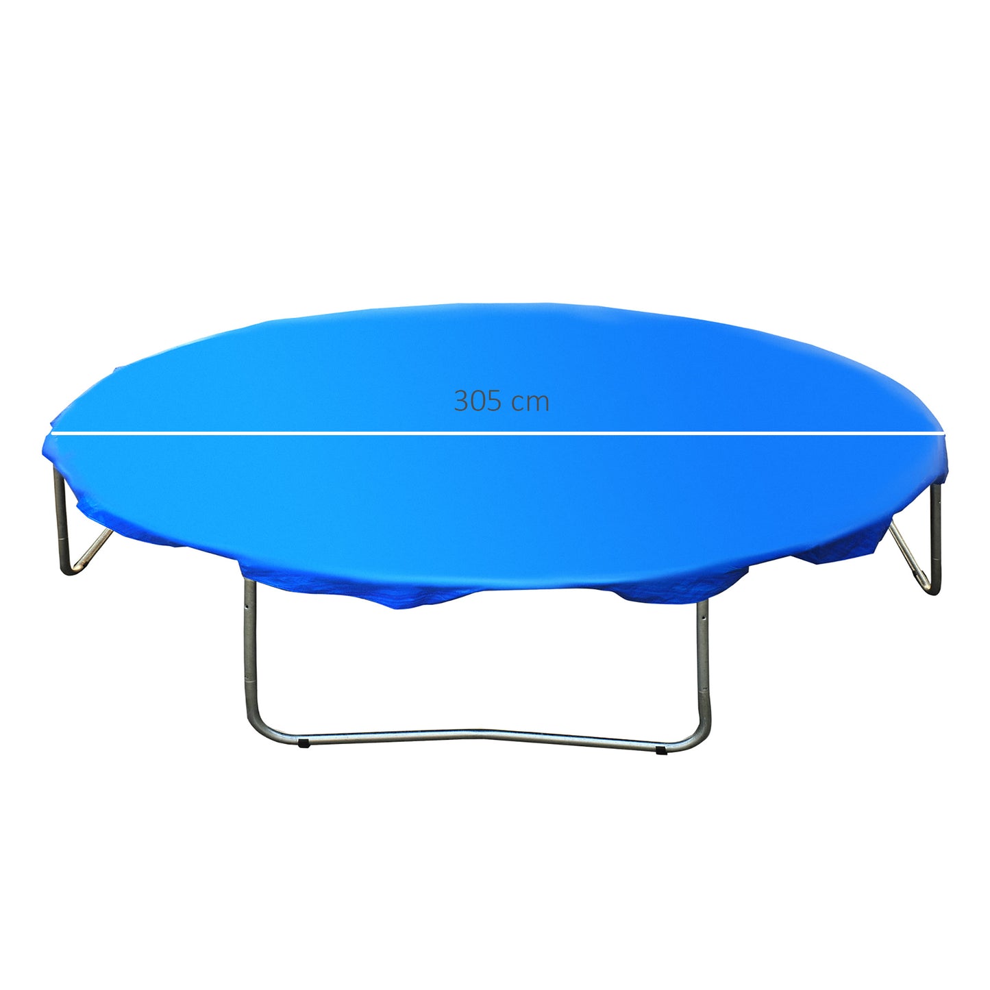 Homcom Funda Proteccion Impermeable Para Cama Elástica Trampolines Ø305 Cm Azul_2