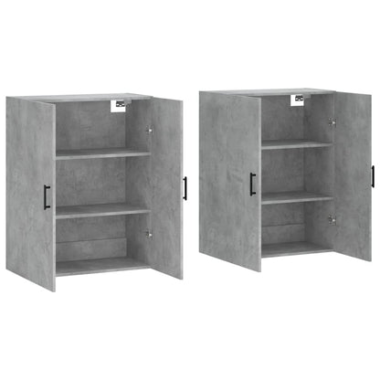 Armario De Pared 2 Unidades Gris Hormigón 69,5x34x90 Cm_3