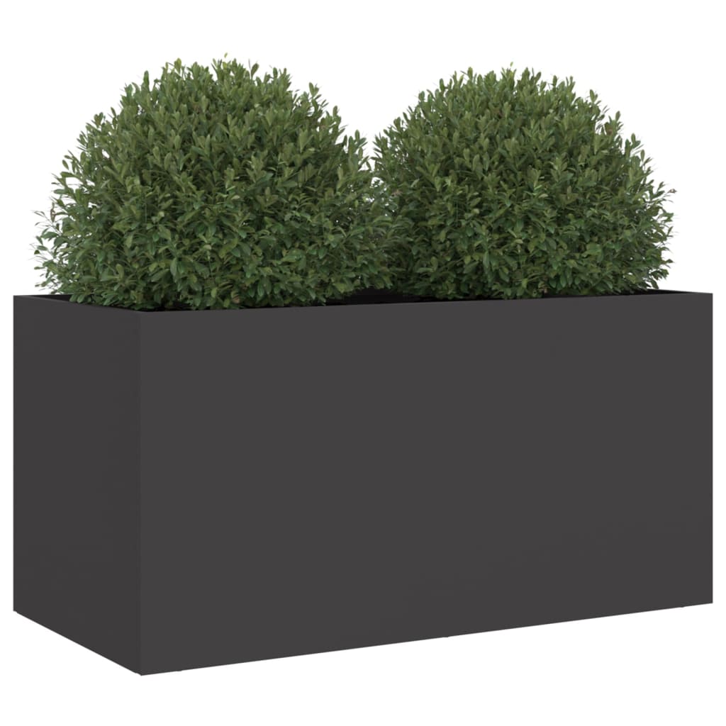 Jardinera Acero Negro 62x30x29 Cm_3