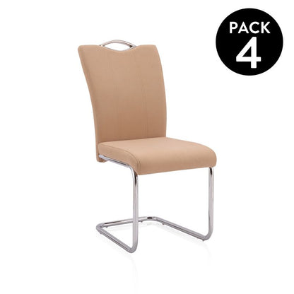 Pack 4 Sillas De Comedor Dana Metal, Tex, 61 X 98 X 44_0