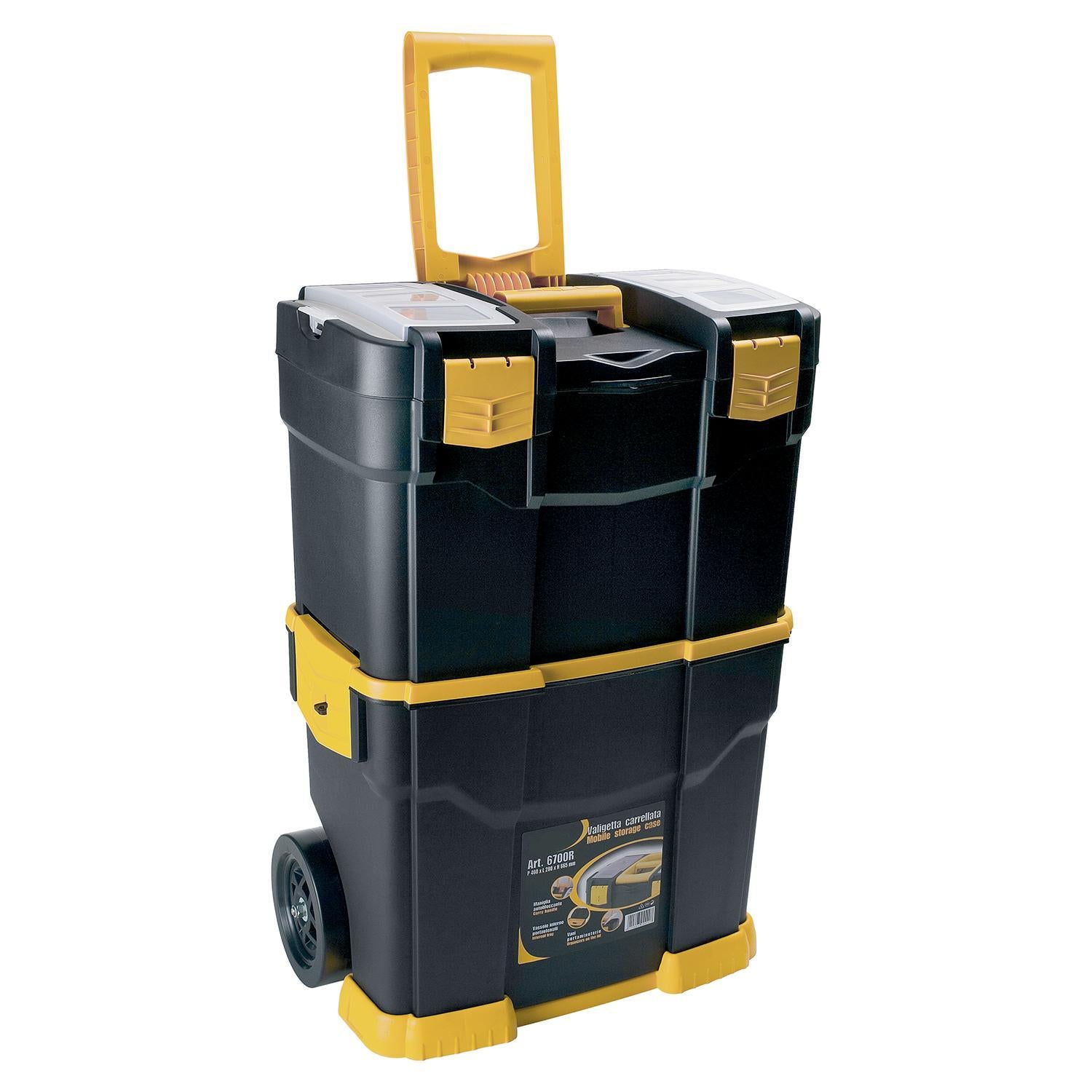Carro Portaherramientas / Maletín De Herramientas Con Ruedas 460x280x665 Mm. Caja Almacenaje, Malentin Organizador_0