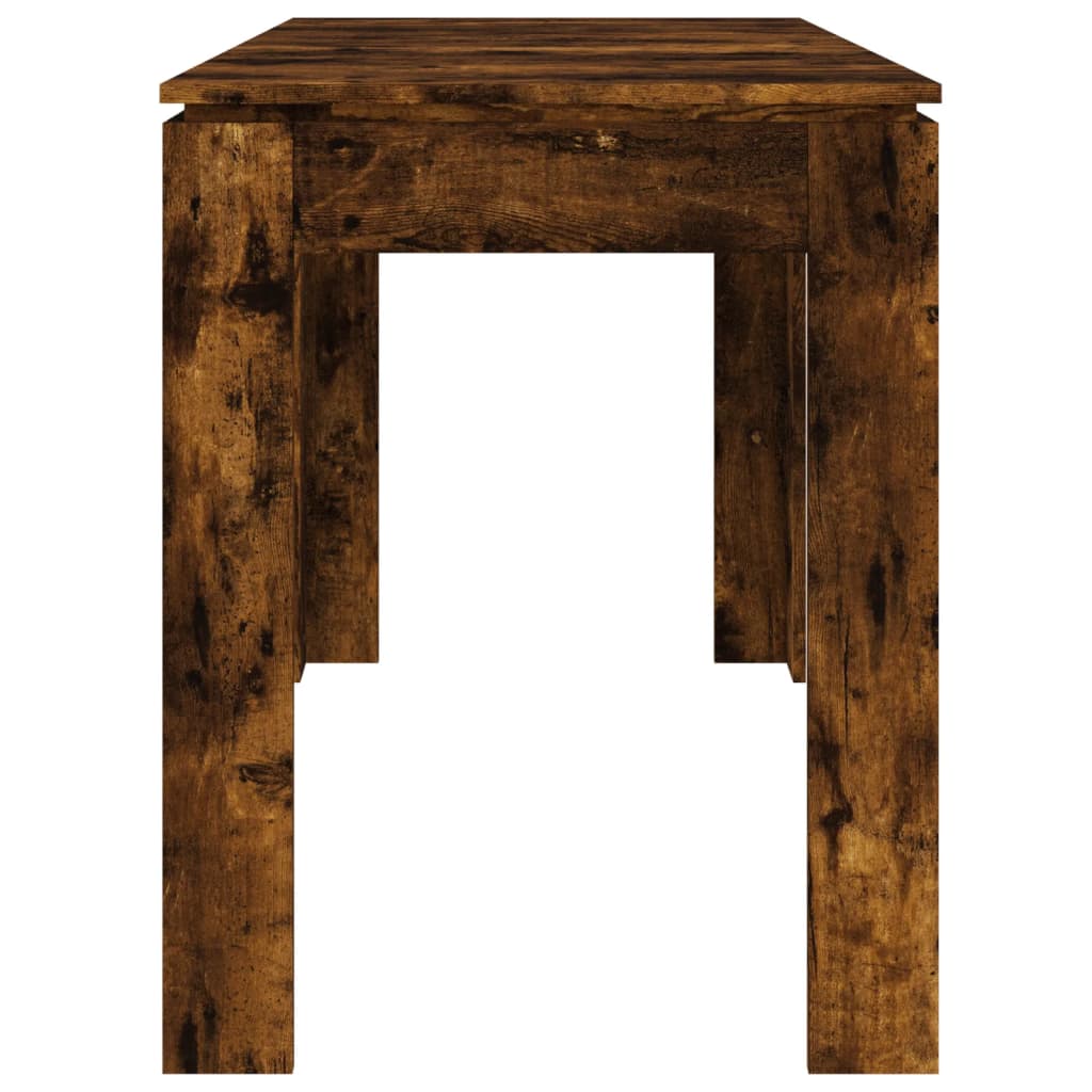 Mesa De Comedor Madera De Ingeniería Roble Ahumado 120x60x76 Cm_3