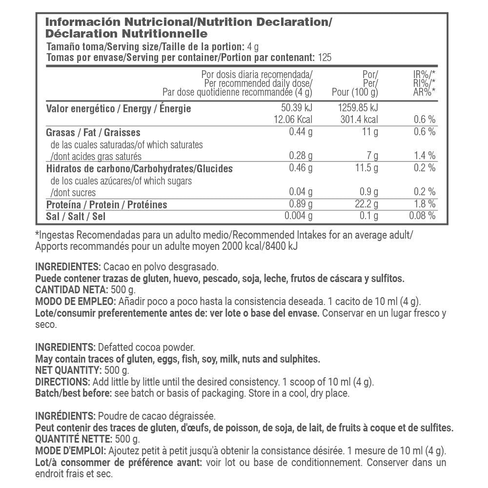 Cacao En Polvo - 500g - Edulcorantes Y Saborizantes - Masmusculo_5