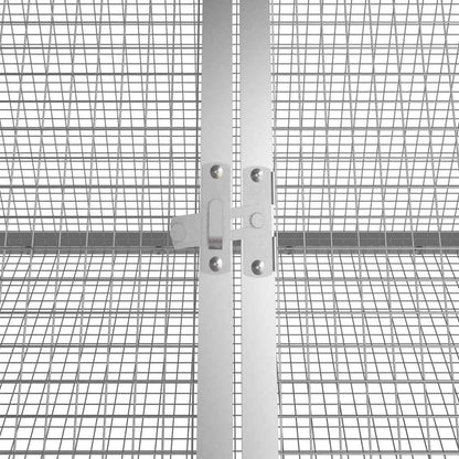 Vidaxl Jaula De Conejos Acero Galvanizado Antracita 201,5x80,5x71 Cm_4