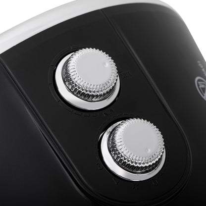 Calefactor Cerámico Led, Portátil, 2 Niveles Potencia, Termostato Automático, Diseño Moderno Adler Ad7742, Negro/plata