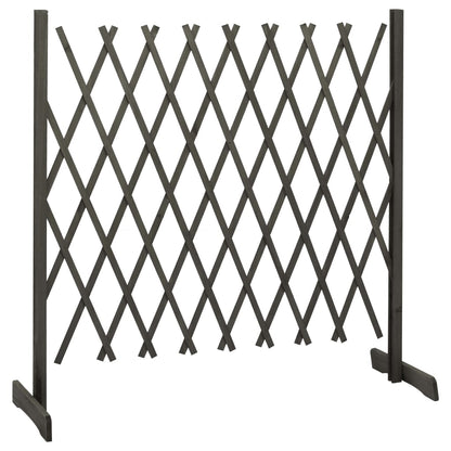 Valla De Jardín Enrejada Madera Maciza De Abeto Gris 180x100 Cm / Vetonek_3