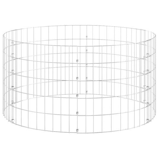 Poste Circular De Gaviones Acero Galvanizado Ø100x50 Cm / Vetonek_0