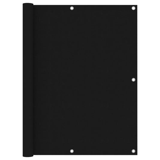 Vidaxl Toldo Para Balcón De Tela Oxford Negro 120x600 Cm_0