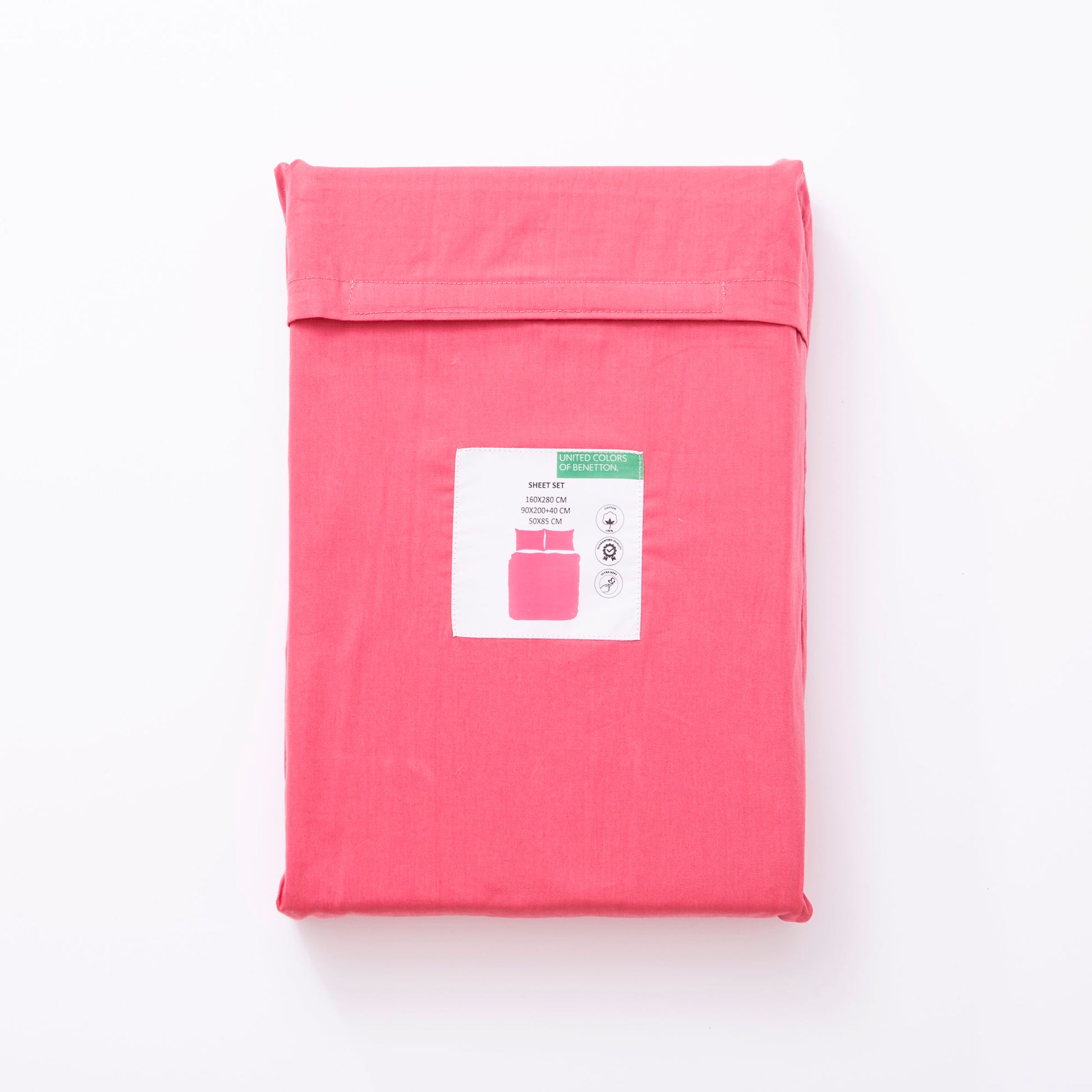 Set 4pzs Sabana Doble: Sabana Plana (240x240cm C/ Dobladillo Simple 5cm) + Sabana Bajera (160x200+30cm Flap) + 2 Funda De Almohada (50x80cm) 100% Alg