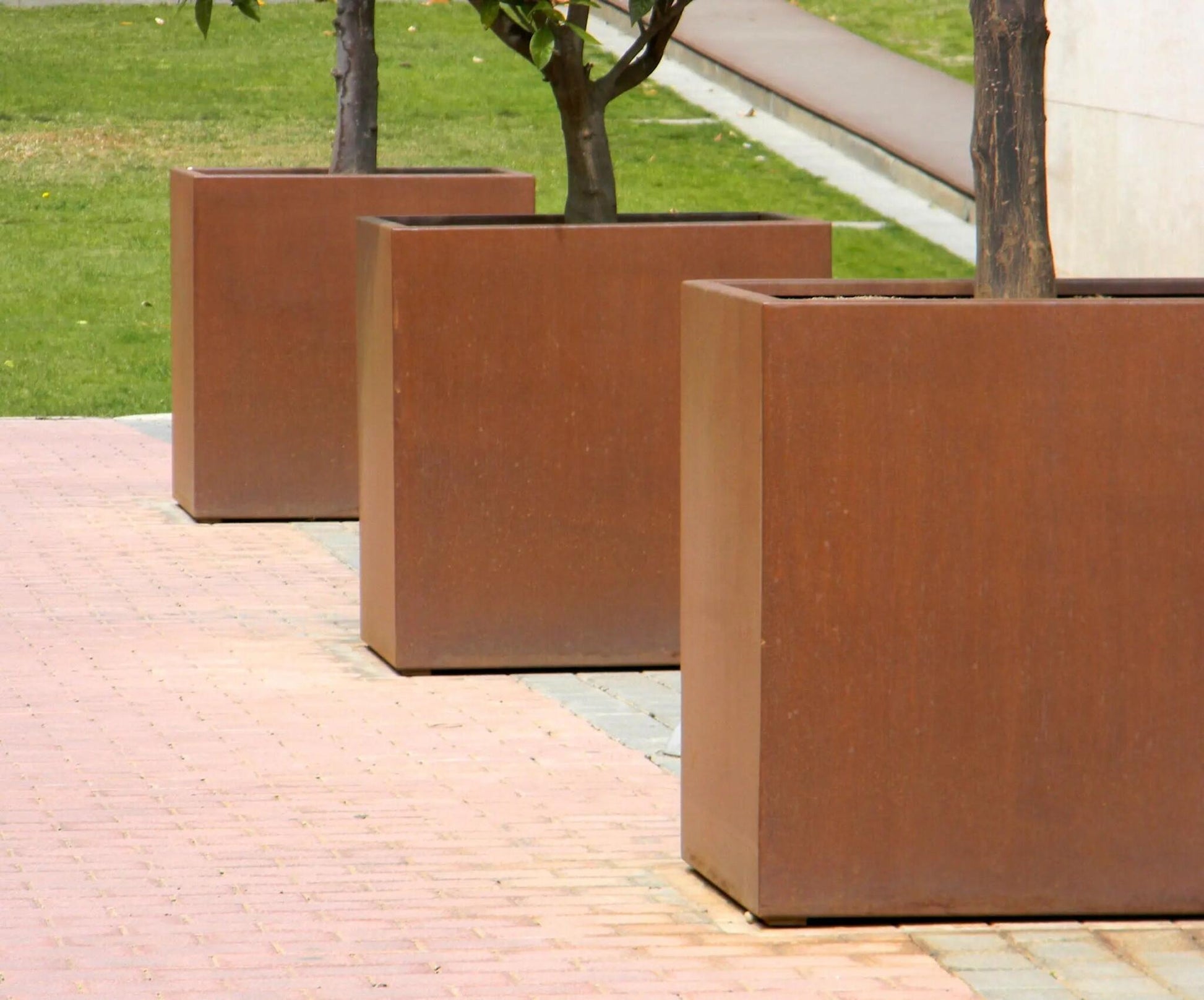 Jardinera Cubo Acero Corten / Unidad / 100x100x100 Cm_5