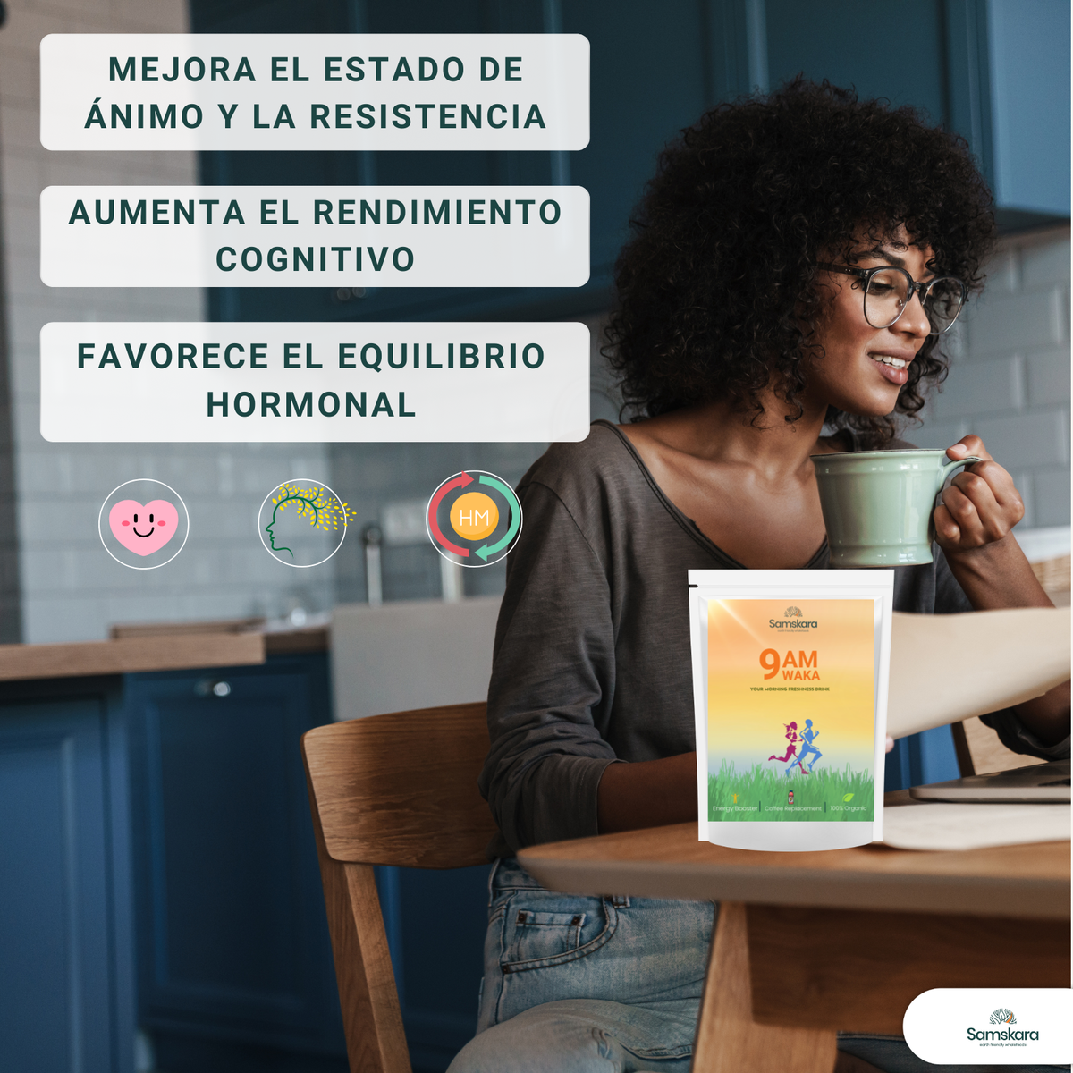 Waka 9 A.m — Mezcla Matutina Superfood Bio - Pack 2 X 160g (2 Envases Retail) | Superalimento Ecológico Vegano_5