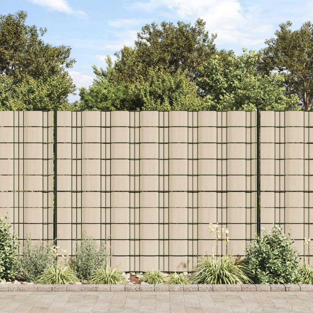 Paneles De Privacidad 4 Uds Pvc Crema 35x0,19 M / Vetonek_3