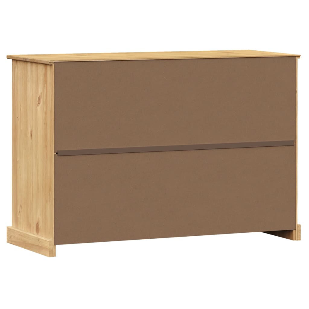 Aparador Con Cajones Vigo Madera Maciza Pino 113x40x75 Cm / Vetonek_4