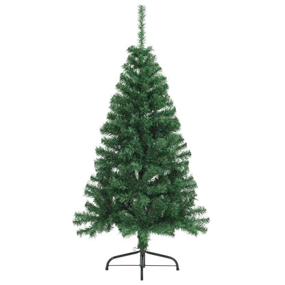 Vidaxl Medio Árbol De Navidad Artificial Con Soporte Pvc Verde 120 Cm_1