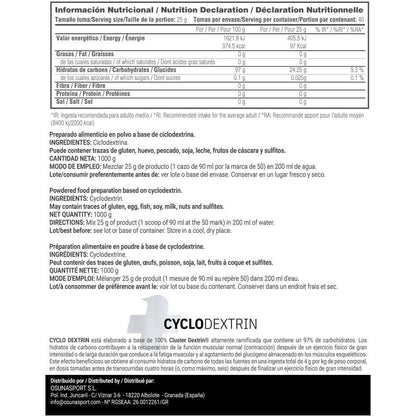 Ciclodextrina (cluster Dextrin®) - 1kg - Neutro - Contribuye Con La Recuperación M - Masmusculo_4