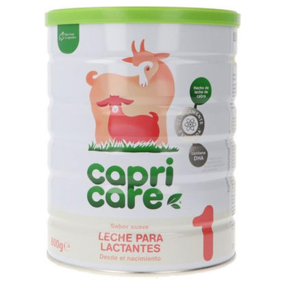 Leche de iniciación de cabra para lactantes 1 Capricare 800 g