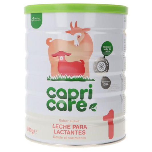 Leche de iniciación de cabra para lactantes 1 Capricare 800 g