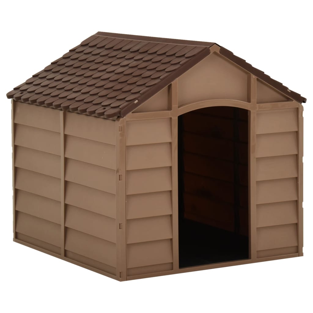 Caseta Para Perros Marrón Pp 71x71,5x68 Cm_1