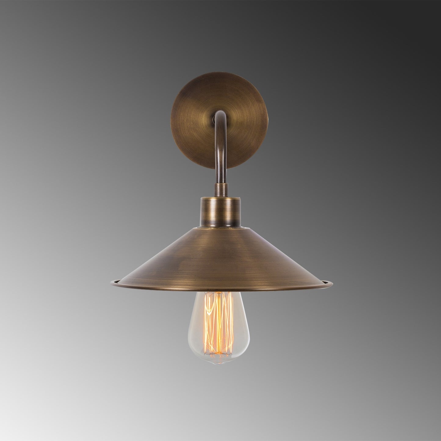 Aplique De Pared, Metal , Vintage, 24x36x25, Casquillo E 27 Max 40 W_3