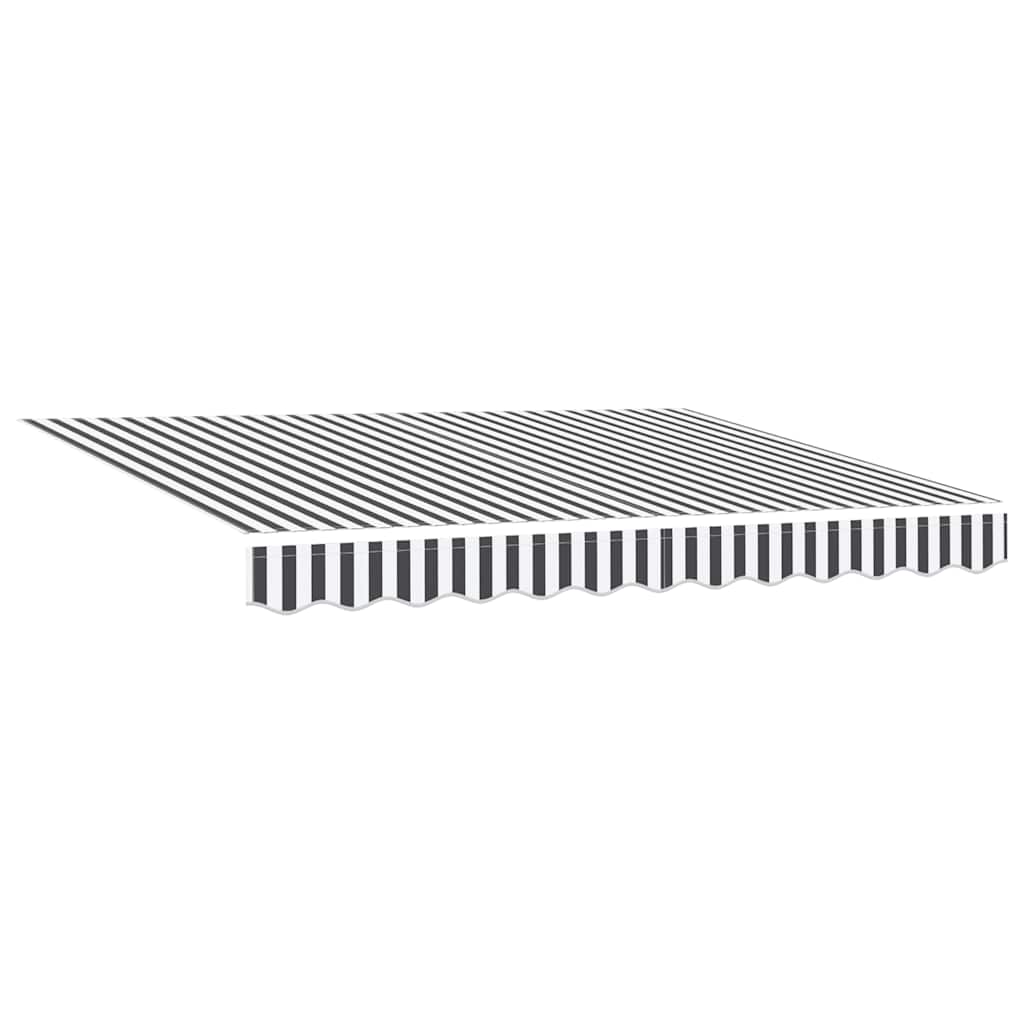 Toldo Retráctil Aluminio Y Tela Gris Antracita Y Blanco 3x2,5 M_3