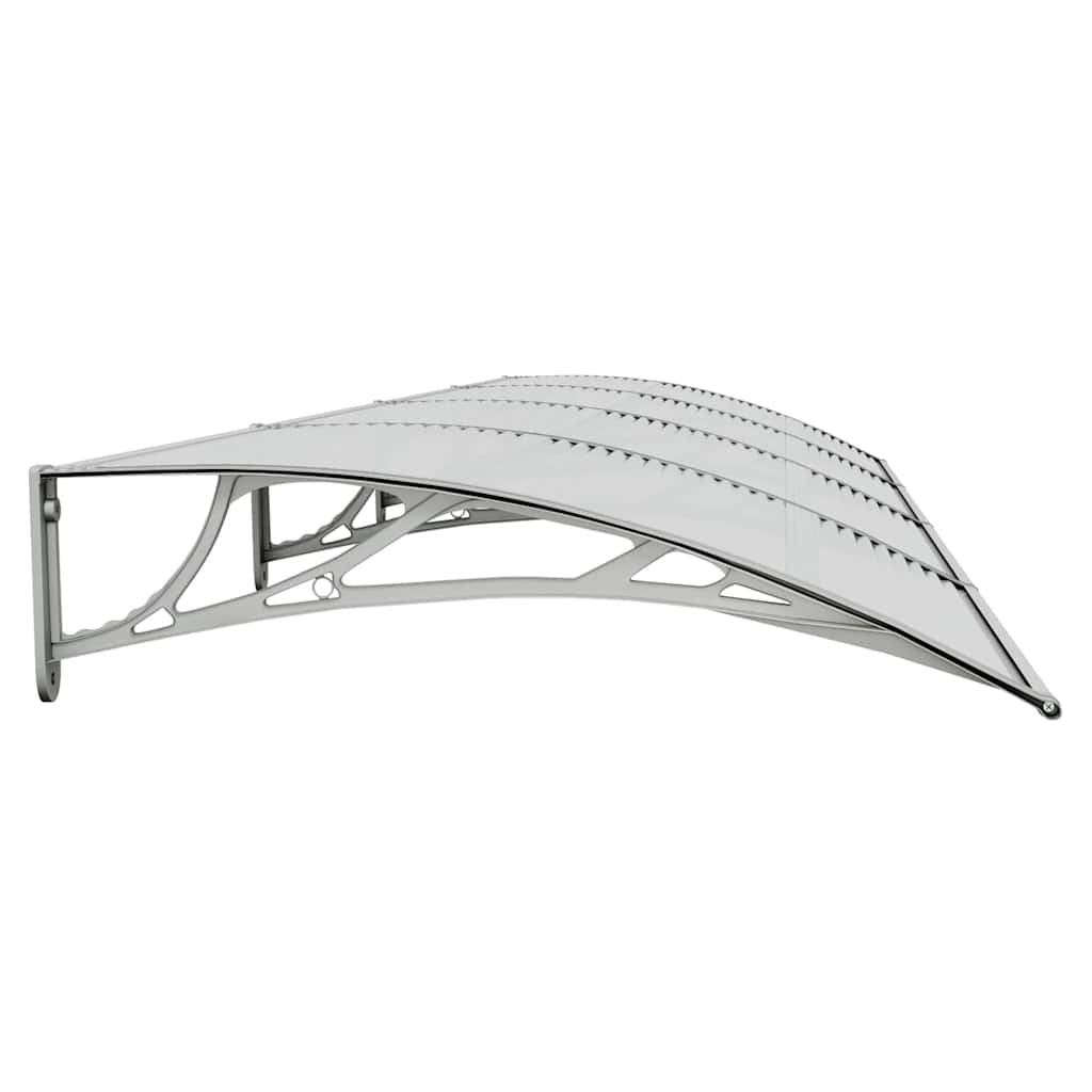 Marquesina Para Puerta Gris 400x100 Cm Policarbonato_4