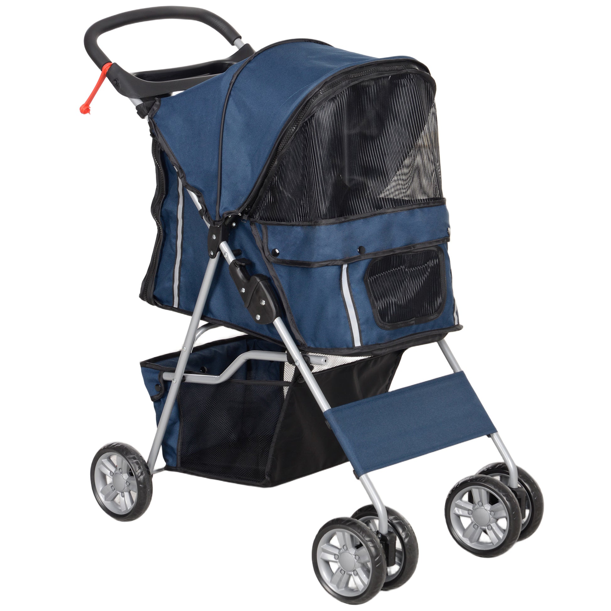 Pawhut Carrito Para Perros Plegable Hasta 10 Kg_0
