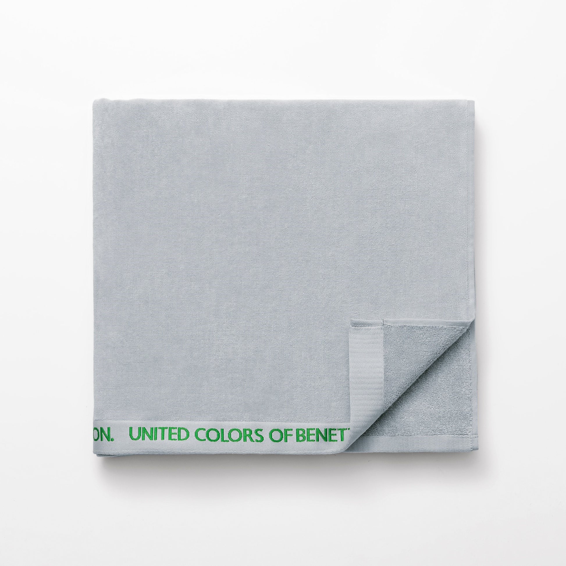 Toalla De Playa 90x160cm 380gsm 100% Algodón Velour Gris Con Logo Neutral Be