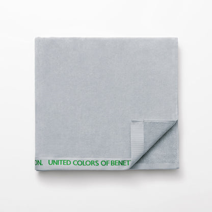Toalla De Playa 90x160cm 380gsm 100% Algodón Velour Gris Con Logo Neutral Be