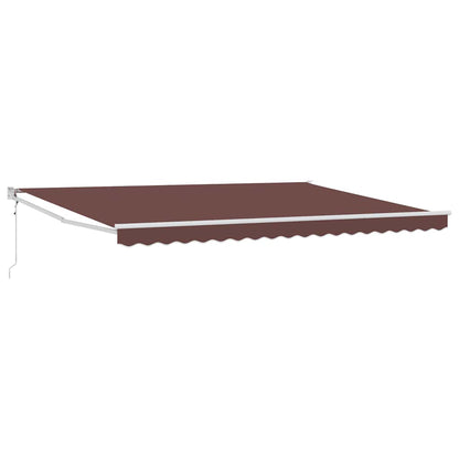 Toldo Retráctil Automático Marrón 450x300 Cm_0