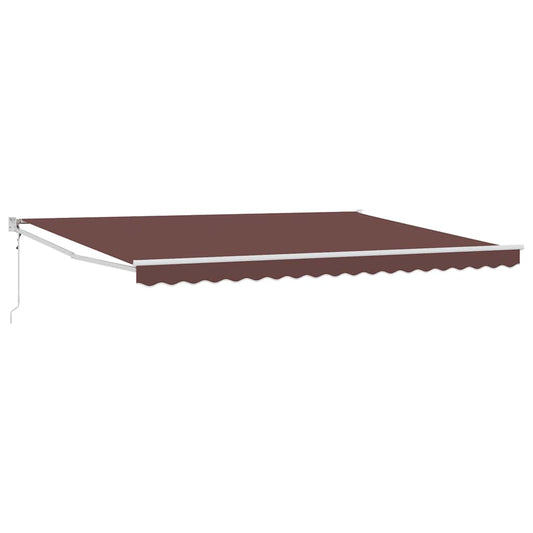 Toldo Retráctil Automático Marrón 450x300 Cm_0