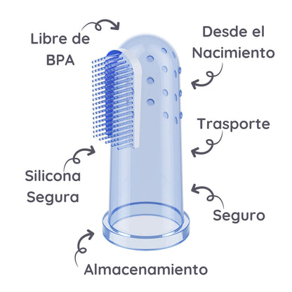 Cepillo Dedal De Silicona Con Estuche Rosa_4