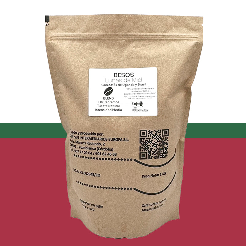 Cafe Sin Intermediarios Café Colombia Besos En Grano Para Superautomática 1 Kg_2