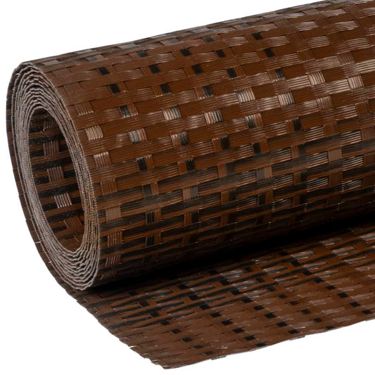 Toldo Para Balcón Ratán Sintético Marrón Y Negro 400x90 Cm / Vetonek_0