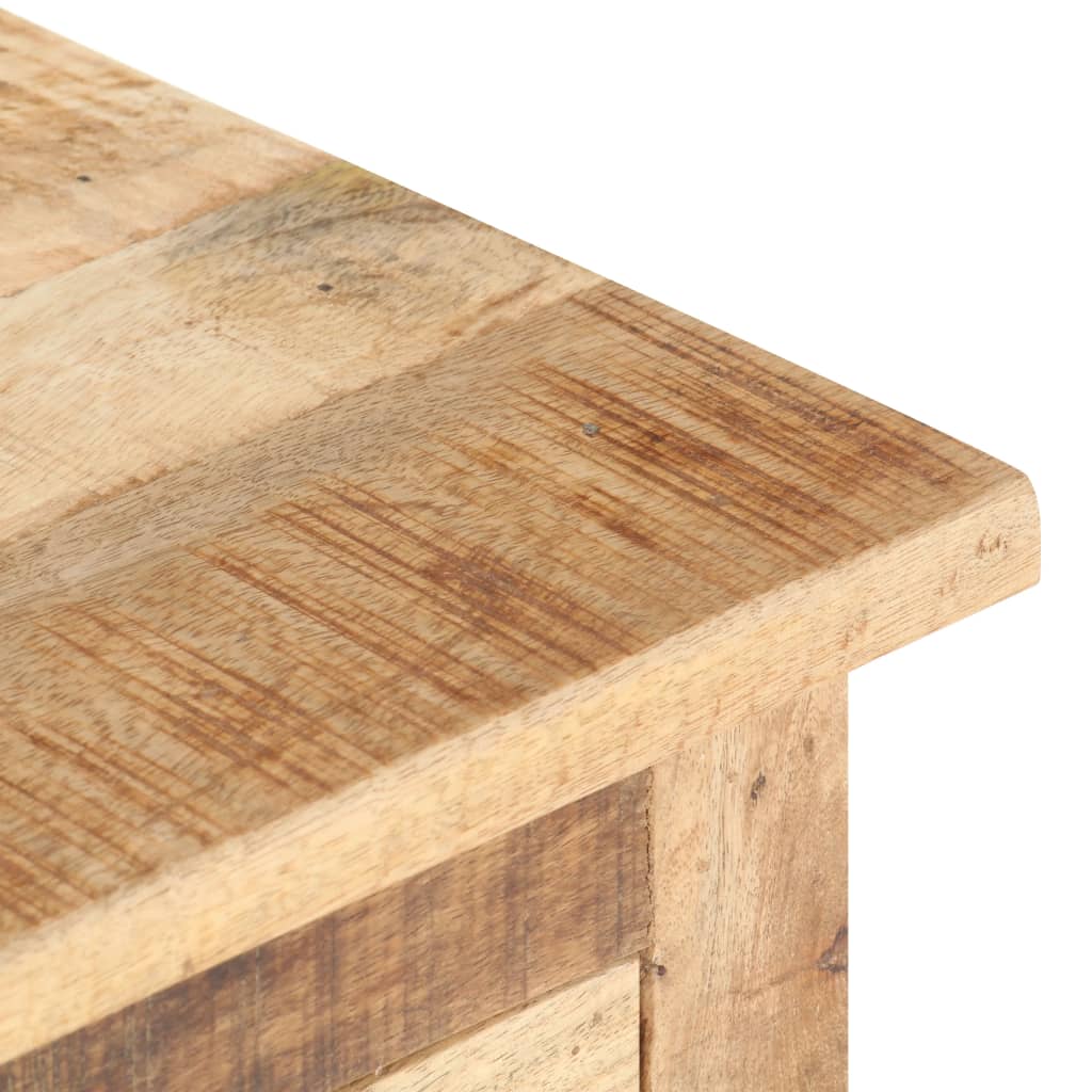 Mesita De Noche De Madera De Mango Rugosa 40x30x50 Cm_3