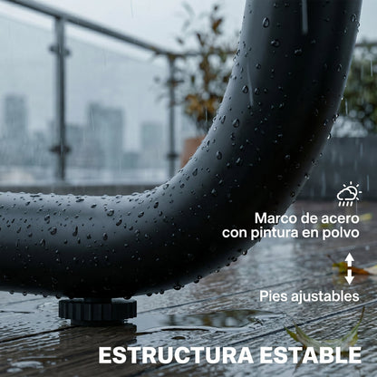 Outsunny Conjunto Jardín Exterior De 4 Piezas 2 Mesas De Vidrio 2 Sofás Cojines_3