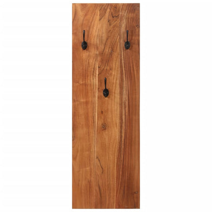 Percheros De Pared 2 Uds Madera Maciza De Acacia 36x3x110 Cm_2