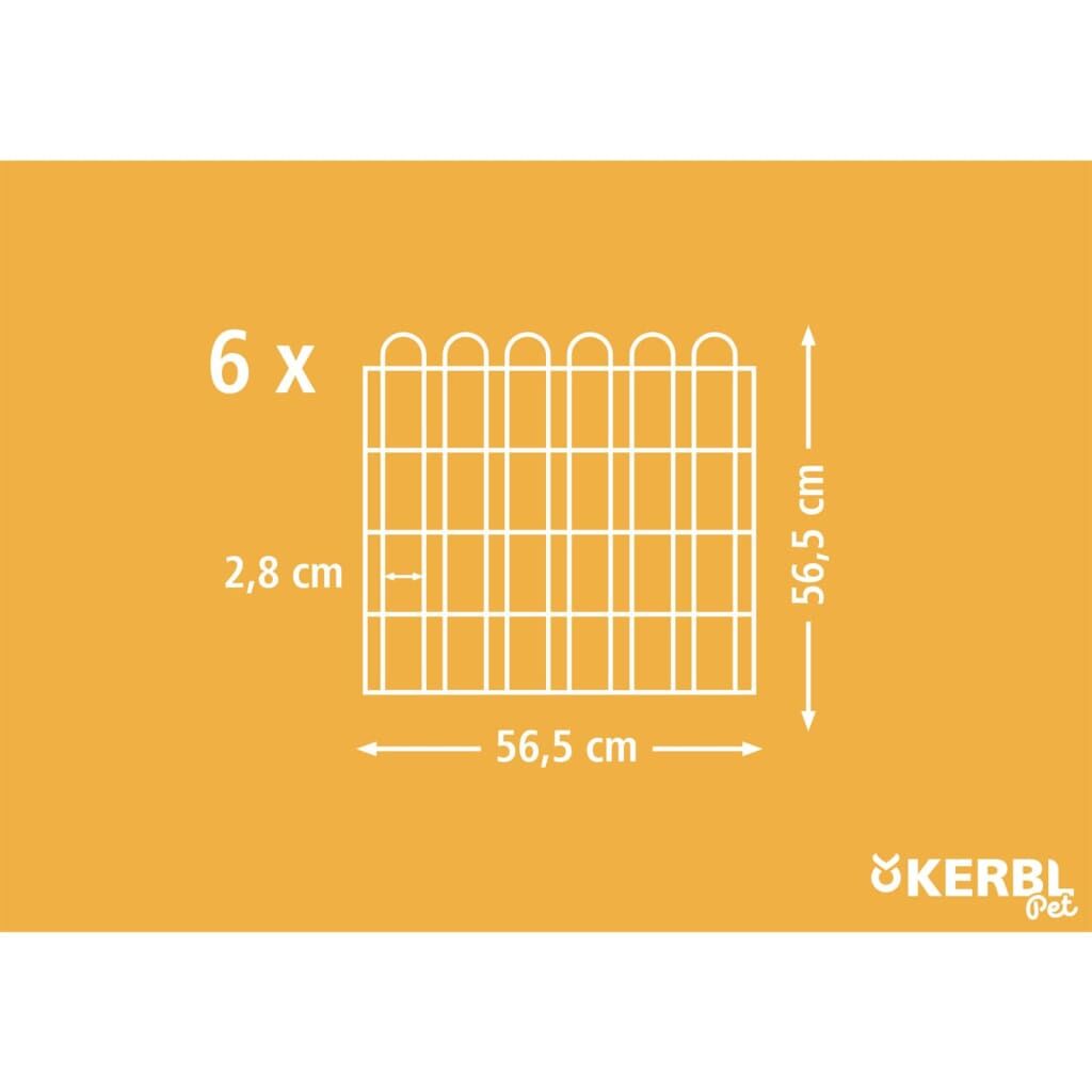 Kerbl Recinto Exterior Animales Pequeños Hexagonal Cromado 56,5x56,5cm_2