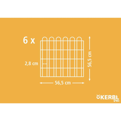 Kerbl Recinto Exterior Animales Pequeños Hexagonal Cromado 56,5x56,5cm_2