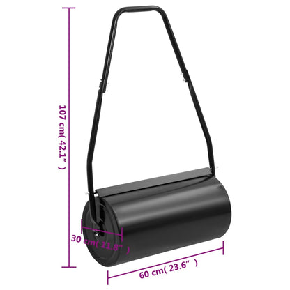 Rodillo Para Césped Con Mango Acero Y Hierro Negro 42 L / Vetonek_1
