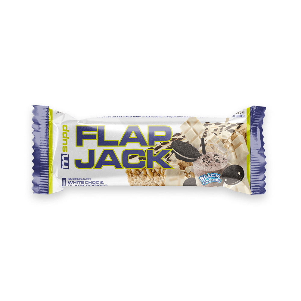 Flapjack (barrita De Avena Energética) - 80g - Chocolate Blanco Con Black Cookies - Aporta Energía - Masmusculo_0